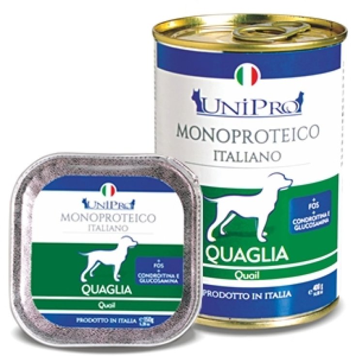 Unipro Unicamente Quaglia 150g - Cibo Umido per Cani