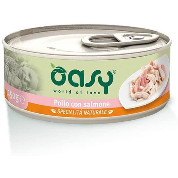 Oasy Wet Cat Specialità Naturali Pollo con Salmone in lattina da 150 gr