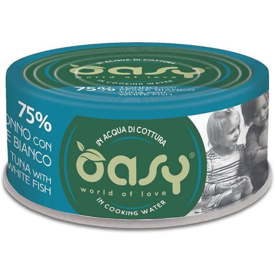 Oasy - More Love Tonno con Pesce Bianco in Acqua di Cottura 70 gr