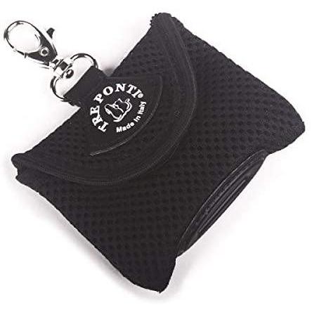 Tre Ponti Dispenser per Sacchetti Igienici Nero cm 8x7x2,5