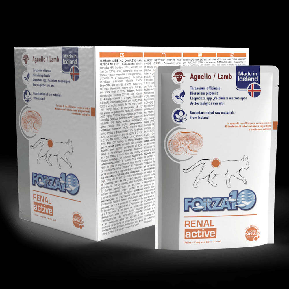 12x100g Forza10 Renal Active Agnello - Cibo Umido per Gatti