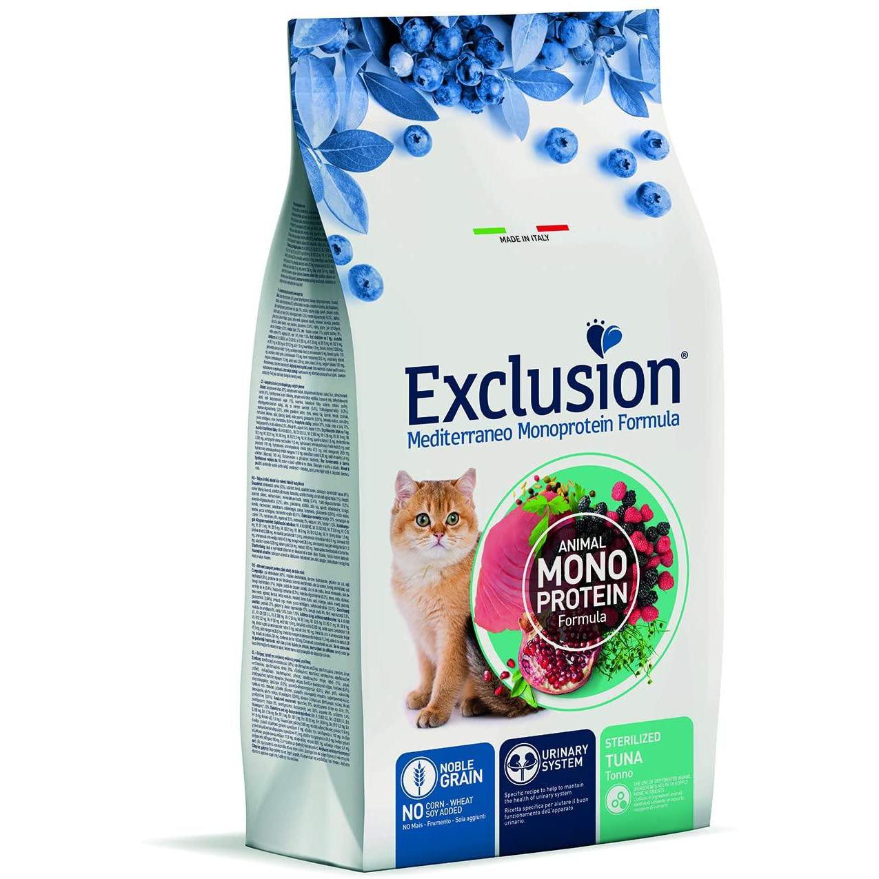 Exclusion Mediterraneo Monoprotein Sterilized Adult All Breeds Tonno per gatti 300 gr