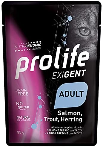 Prolife Exigent Adult Salmone Trota & Aringa 85 gr