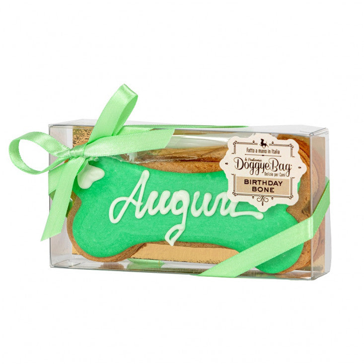 Tortina per Cani - DoggyeBag Birthday Bone Auguri Verde