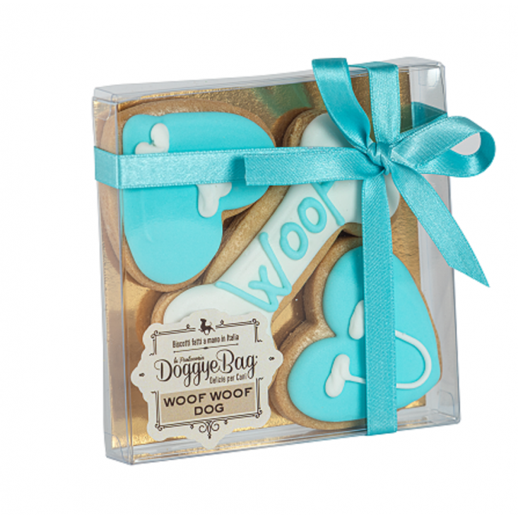 Tortina per Cani - DoggyeBag Woof Woof Dog Azzurro