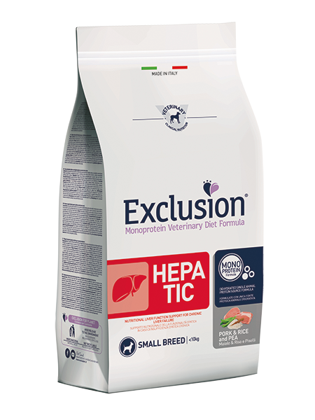Exclusion Diet Hepatic Small Breed Maiale 2kg Crocchette Cane