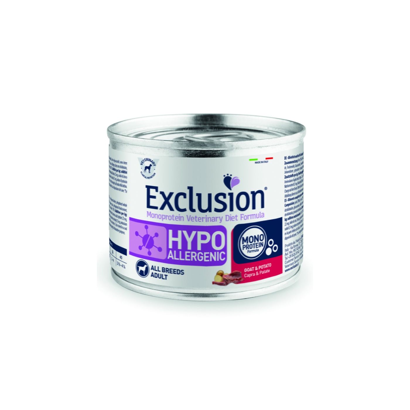 Exclusion Hypoallergenic Capra e Patate 200g - Umido Cane