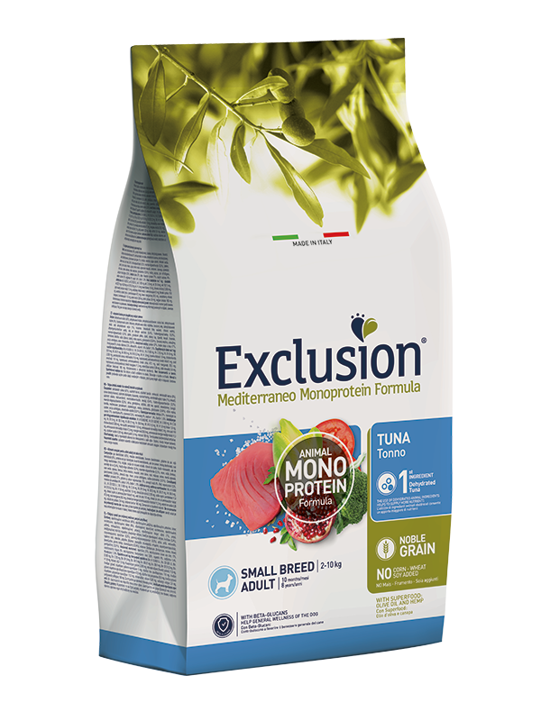 Exclusion Small Breed Adult Tonno 7kg - Crocchette per Cani Monoproteiche