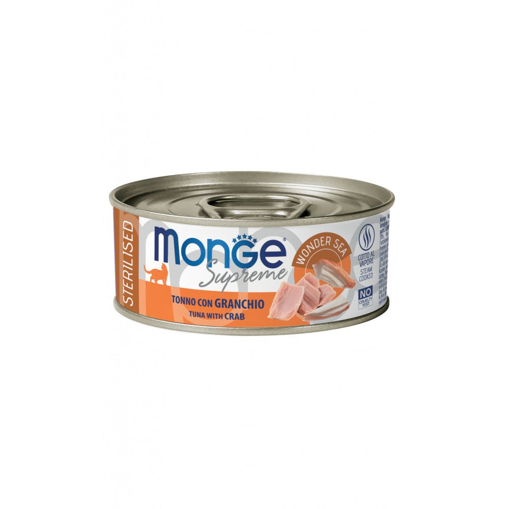 Monge Supreme Sterilised Tonno e Granchio 80gr