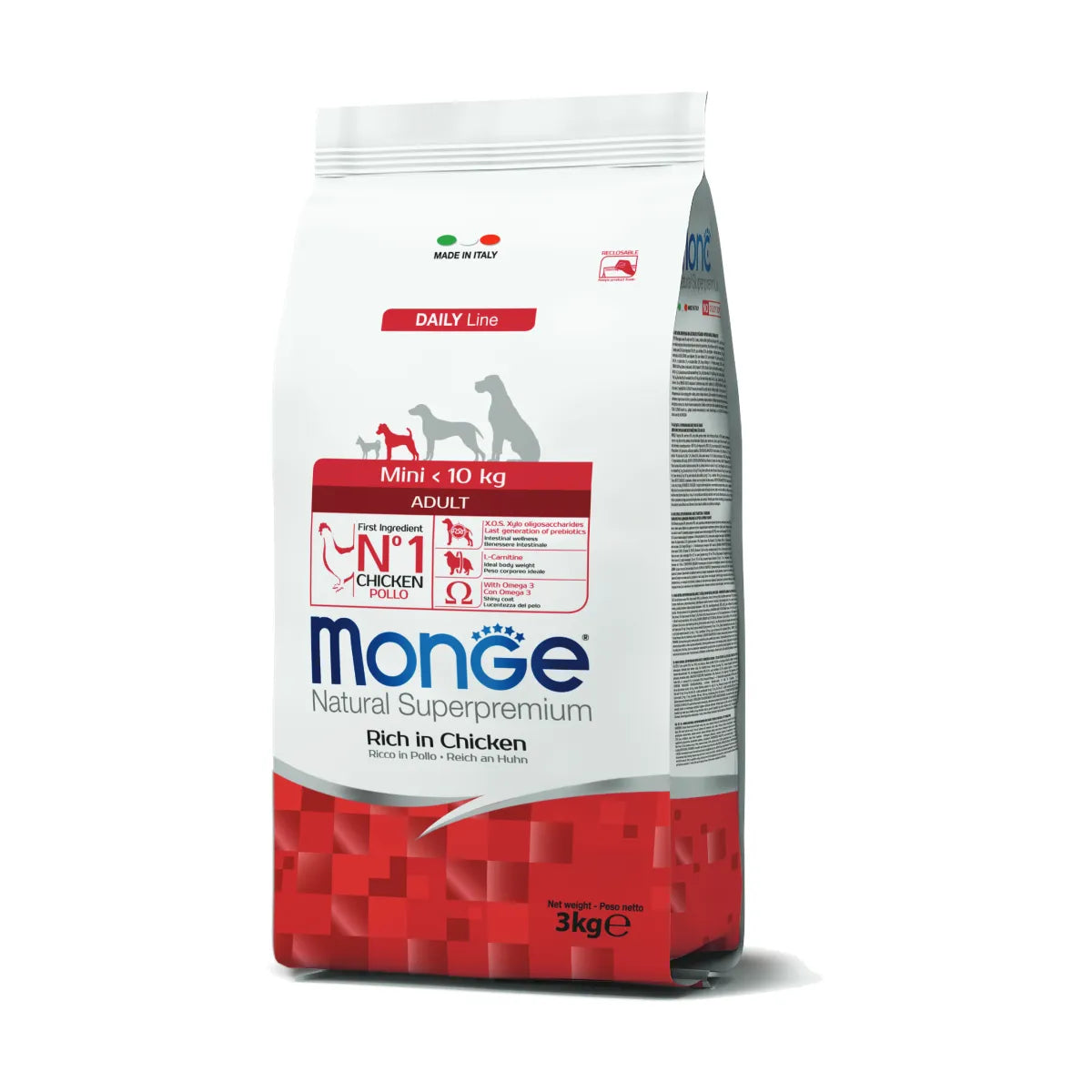 Monge Natural Superpremium Mini Adult Ricco in Pollo 3kg