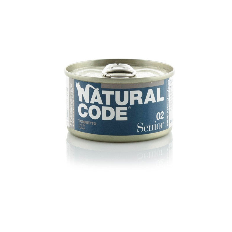 Natural Code 02 SeniorTonnetto e Riso 85g - Cibo Umido per Gatti Anziani