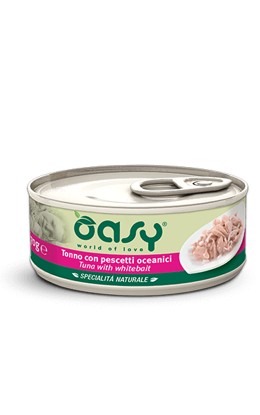 Oasy - Specialità Naturale Tonno con Pescetti Oceanici per Gatti (70gr)