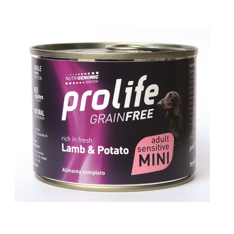 Prolife Grain Free Adult Mini Agnello e Patate 200g - Cibo Umido per Cani