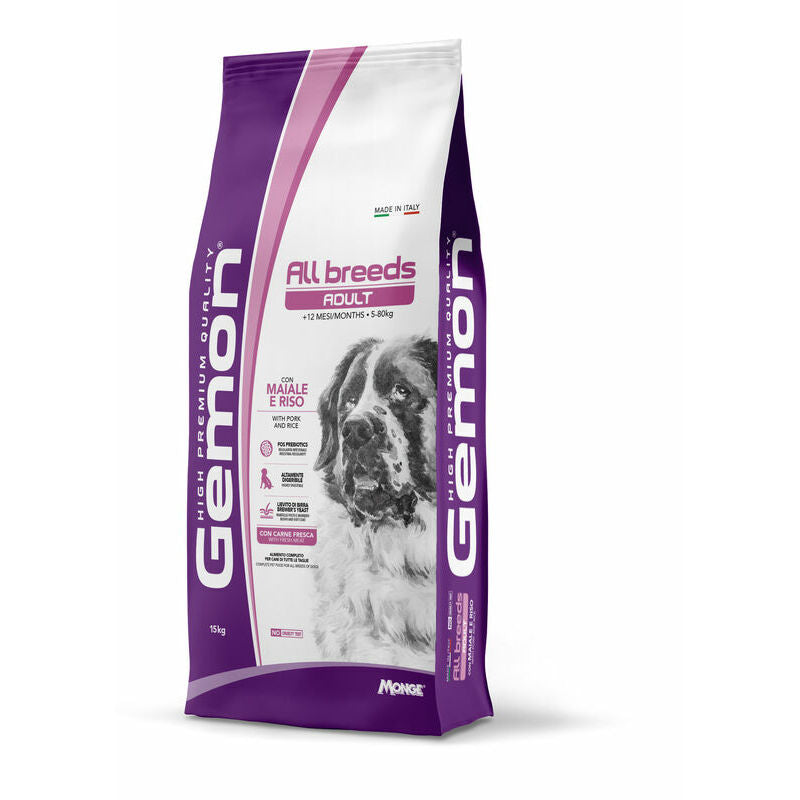 Gemon All Breeds Adult con Maiale e Riso 15kg - Crocchette per Cani