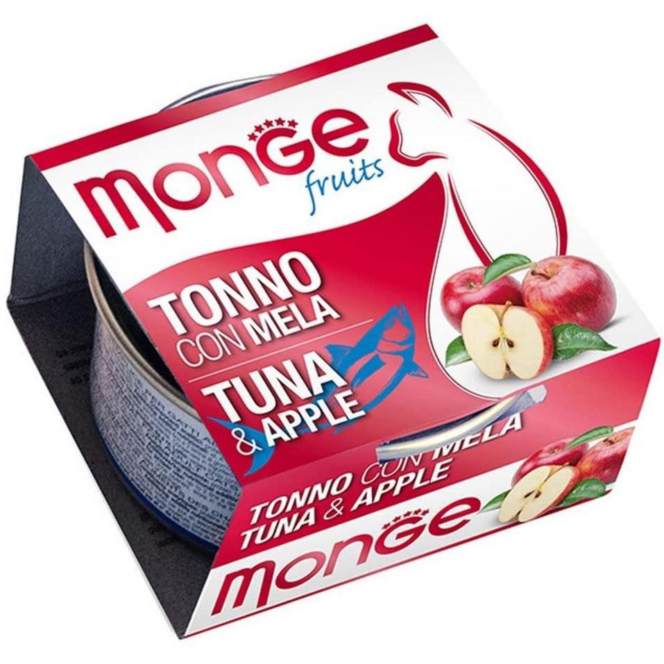 Monge Natural Fruits Tonno con Mela 80gr Alimento umido per Gatti