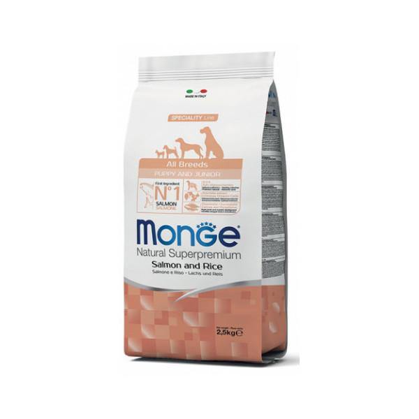 Monge Natural Superpremium Puppy Junior Salmone e Riso 2,5kg