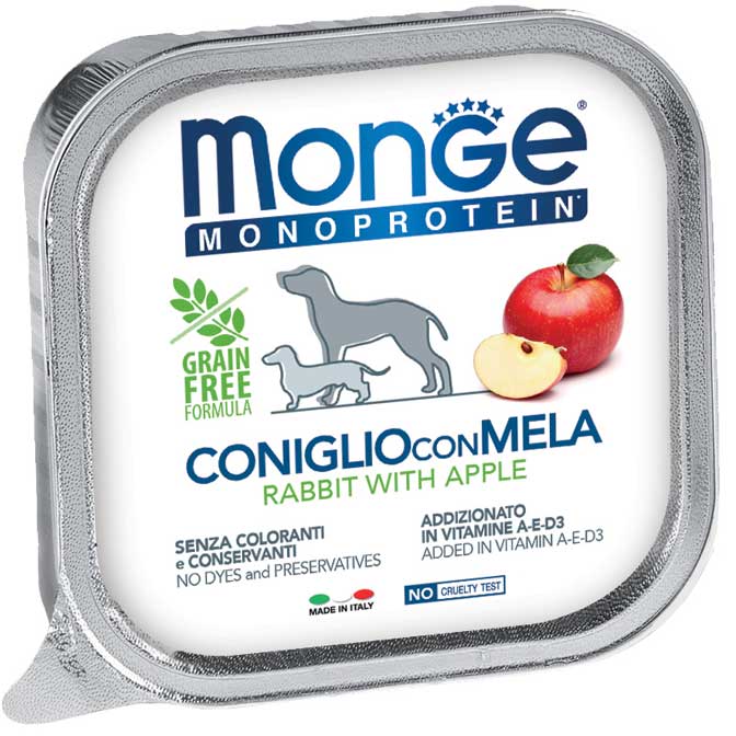 Monge Monoprotein Patè Solo Coniglio con Mela 150gr