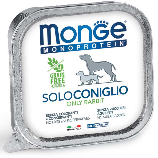 Monge Monoprotein Patè Solo Coniglio 150gr