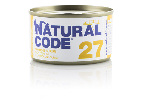 Natural Code 27 Tonno e Surimi Umido Gatto 85 Gr