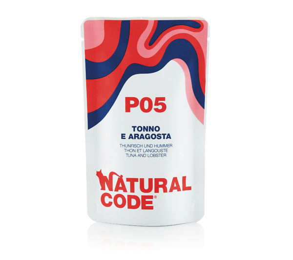 Natural Code P05 Tonno e Aragosta Umido Gatto 70 Gr