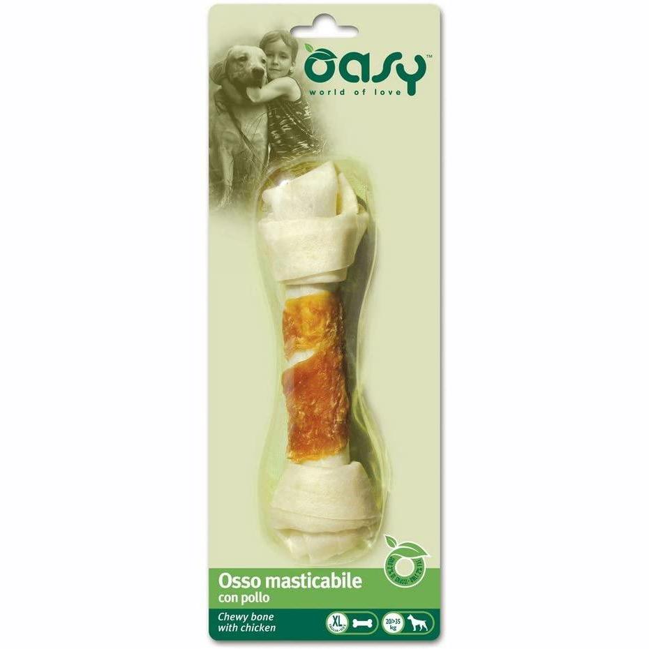 Oasy Osso Masticabile con Pollo Snack Cani taglia XL 98 Gr