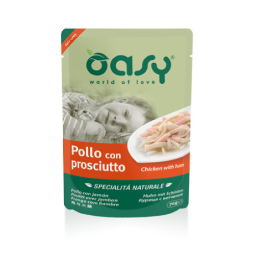 Oasy Specialità Naturale Pollo con Prosciutto 70gr