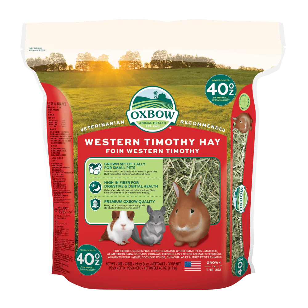 Oxbow Fieno di Fleolo Western Timothy Hay 1,13 Kg Per Conigli Cavie e Chinchillà