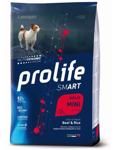 Prolife Smart Adult Mini Manzo e Riso 600g Crocchette per Cane