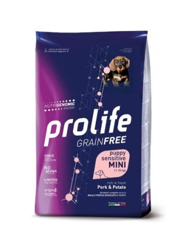 Prolife Grain Free Monoproteico Puppy Mini Maiale e Patata 600g