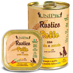 Unipro Rustico Pollo Pasta e Carote 100gr Vaschetta