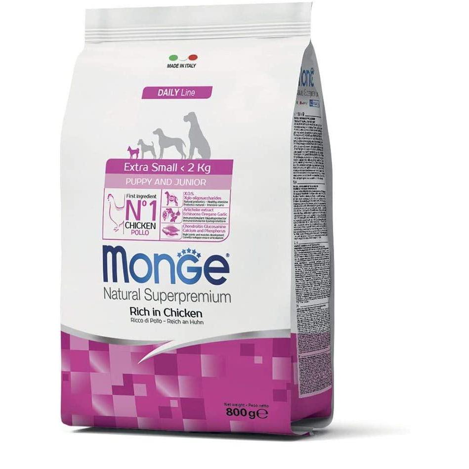 Monge Extra Small Puppy & Junior Pollo 800g