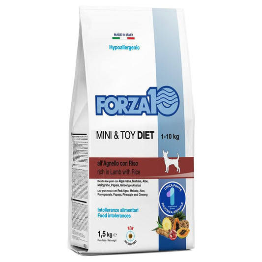 Forza10 Mini & Toy Diet all'Agnello con Riso 1,5 kg