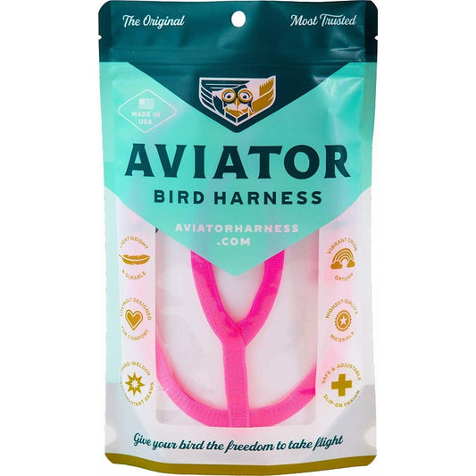 Aviator - Pettorina per Pappagalli - Petite - Rosa