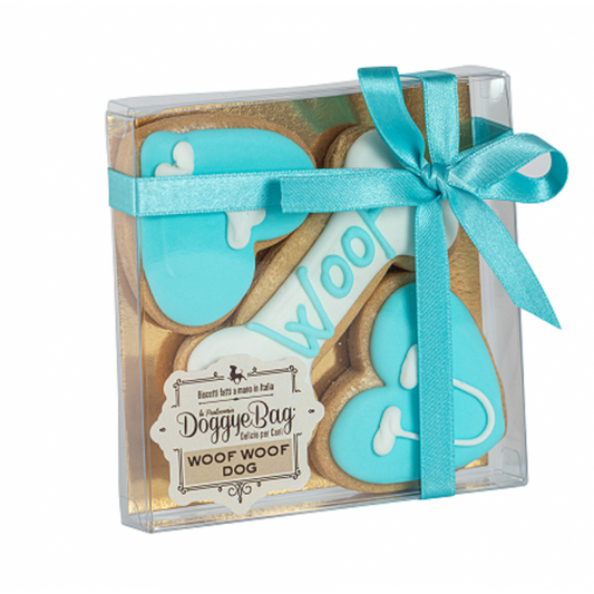 Tortina per Cani - DoggyeBag Woof Woof Dog Azzurro