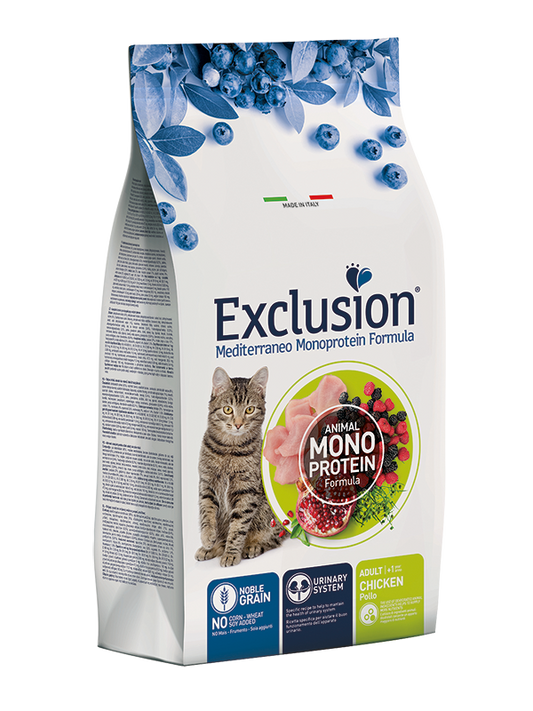 Exclusion Adult Pollo 300g - Crocchette per Gatti Monoproteiche