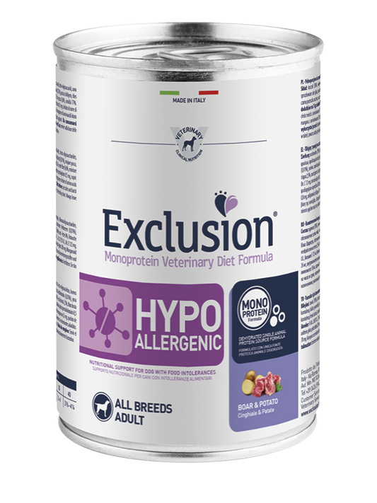 Exclusion Hypoallergenic Cinghiale e Patate 200g - Cibo Umido per Cani