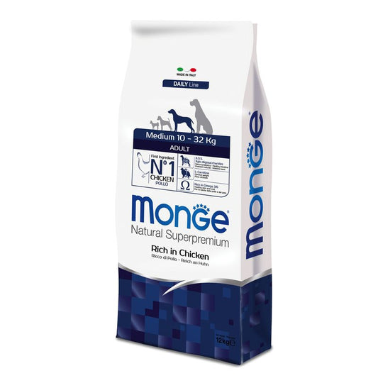 Monge Natural Superpremium Medium Adult Ricco di Pollo 12 kg