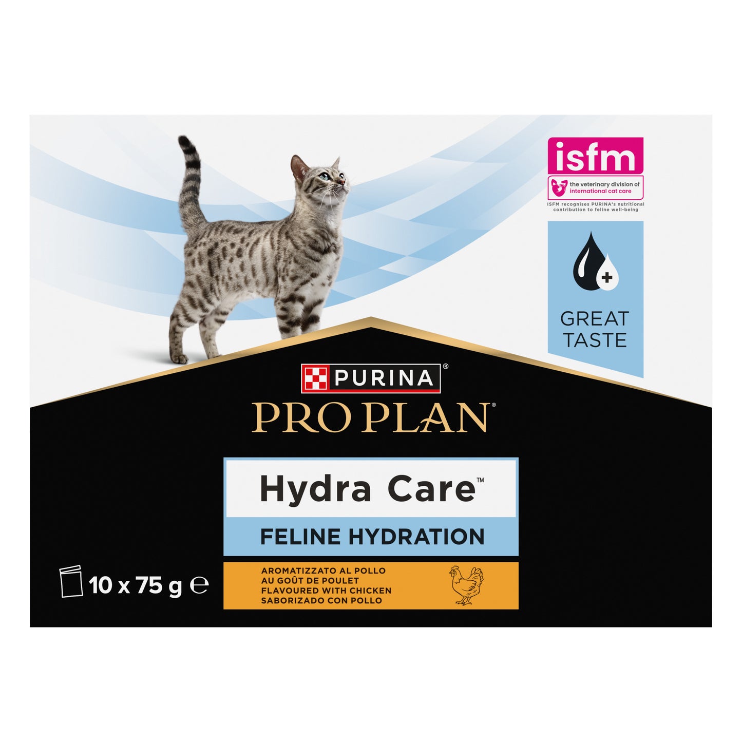 Alimento liquido Purina Pro Plan Hydra Care Pollo 10x75 g per gatti adulti