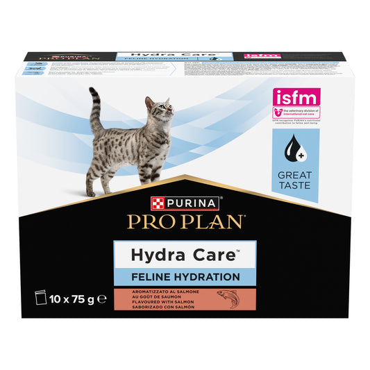 Alimento liquido Purina Pro Plan Hydra Care Salmone 10x75 g per gatti adulti