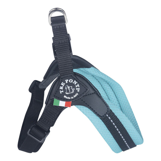 Tre Ponti Pettorina per Cani Easy Fit Sottopancia Regolabile Onyx - Menta Mis.4