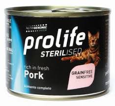 Prolife Gatto adult grain free sensitive pork 200gr