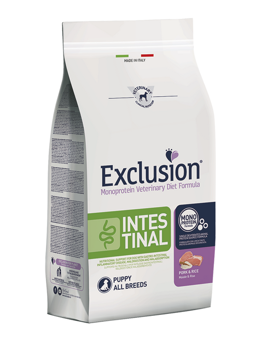 Exclusion Diet Intestinal Puppy Maiale e Riso 12 kg