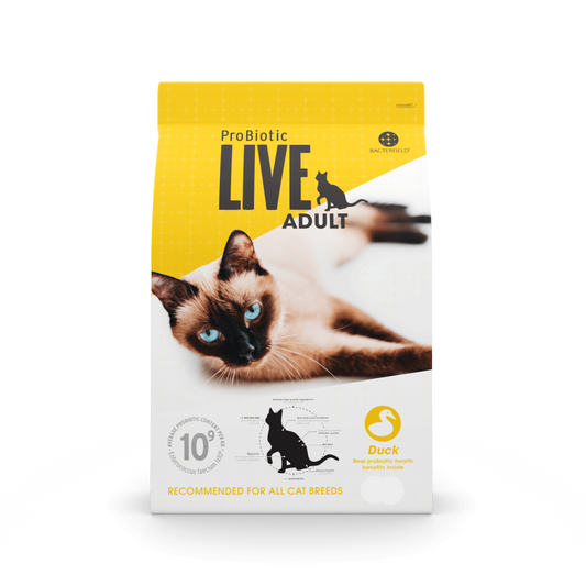 Live Cat ProBiotic Adult Duck 400g Crocchette per Gatto