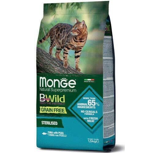 Monge BWild Grain Free Sterilised Tonno e Piselli 1,5kg