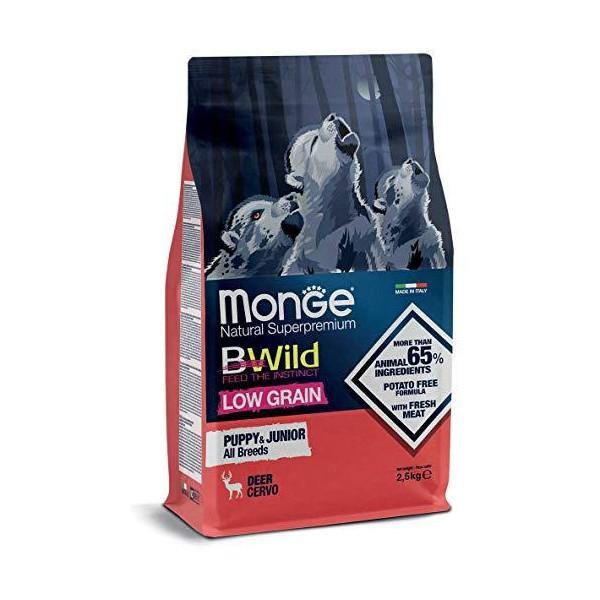 Monge BWild Low Grain Puppy Junior Cervo 2,5kg