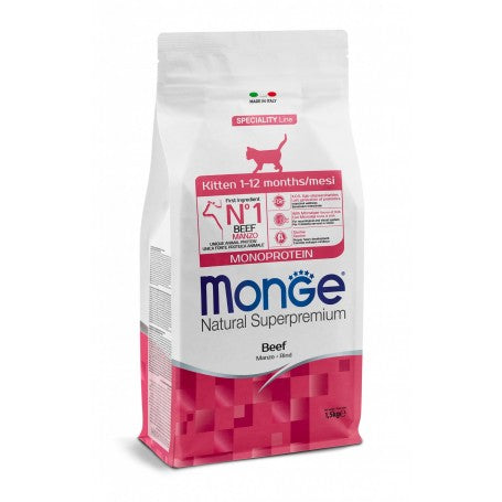 Monge Natural Superpremium Kitten Manzo 1,5kg