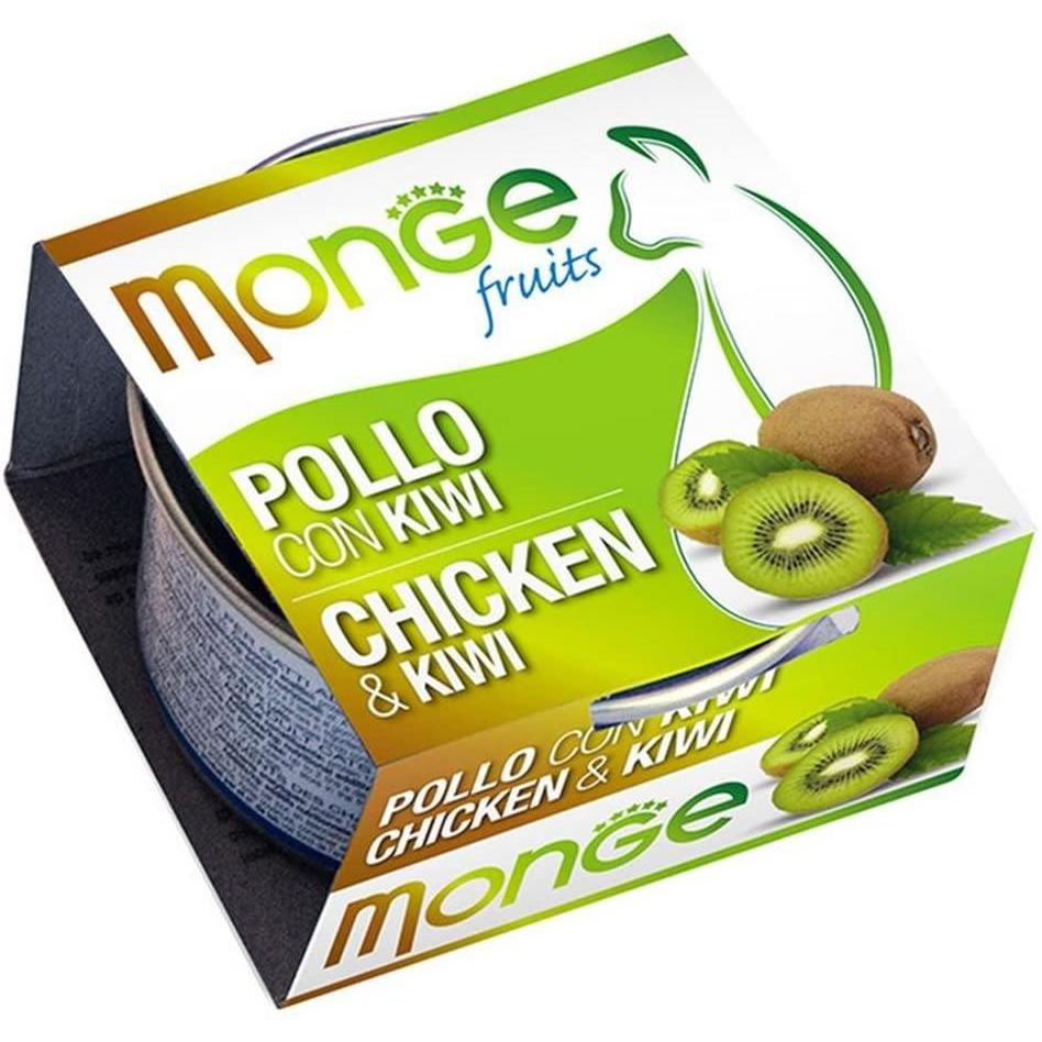 Monge Natural Fruits Pollo con Kiwi 80gr Alimento umido per Gatti