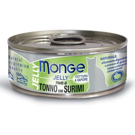 Monge Natural Jelly Tonno del Pacifico e Surimi 80gr