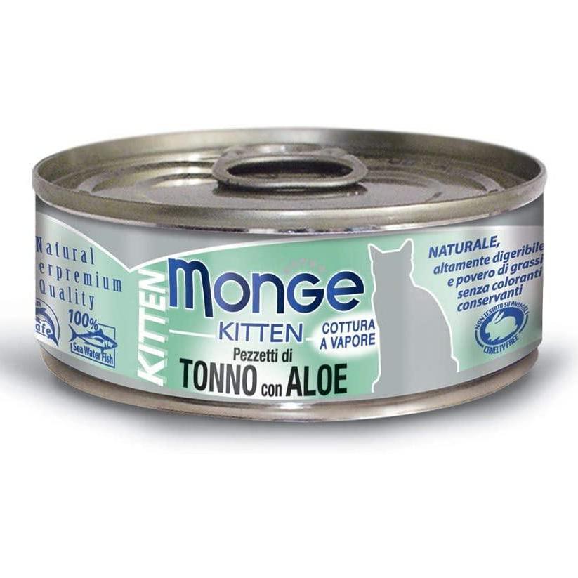 Monge Natural Jelly Kitten Tonno Bonito e Aloe 80gr