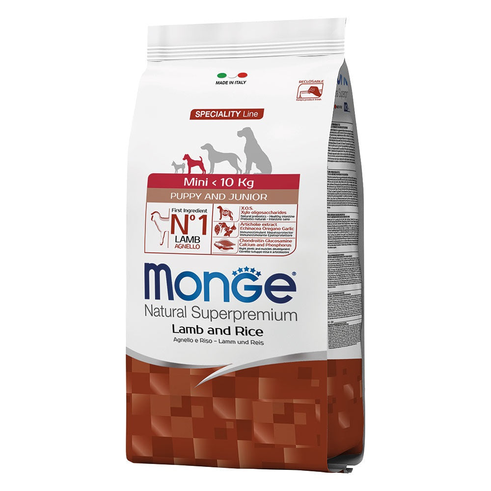 Monge Natural Superpremium Mini Puppy Agnello e Riso 7,5kg